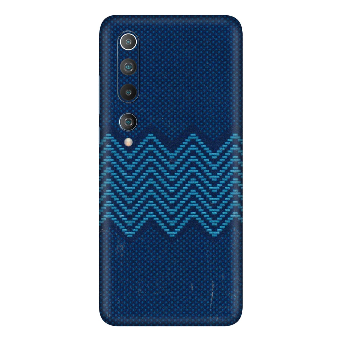 Xiaomi Redmi Phone Skins (All Models) - Blue Sober Waves - 3D Embossed Finish (L-306) Mi 10 5G