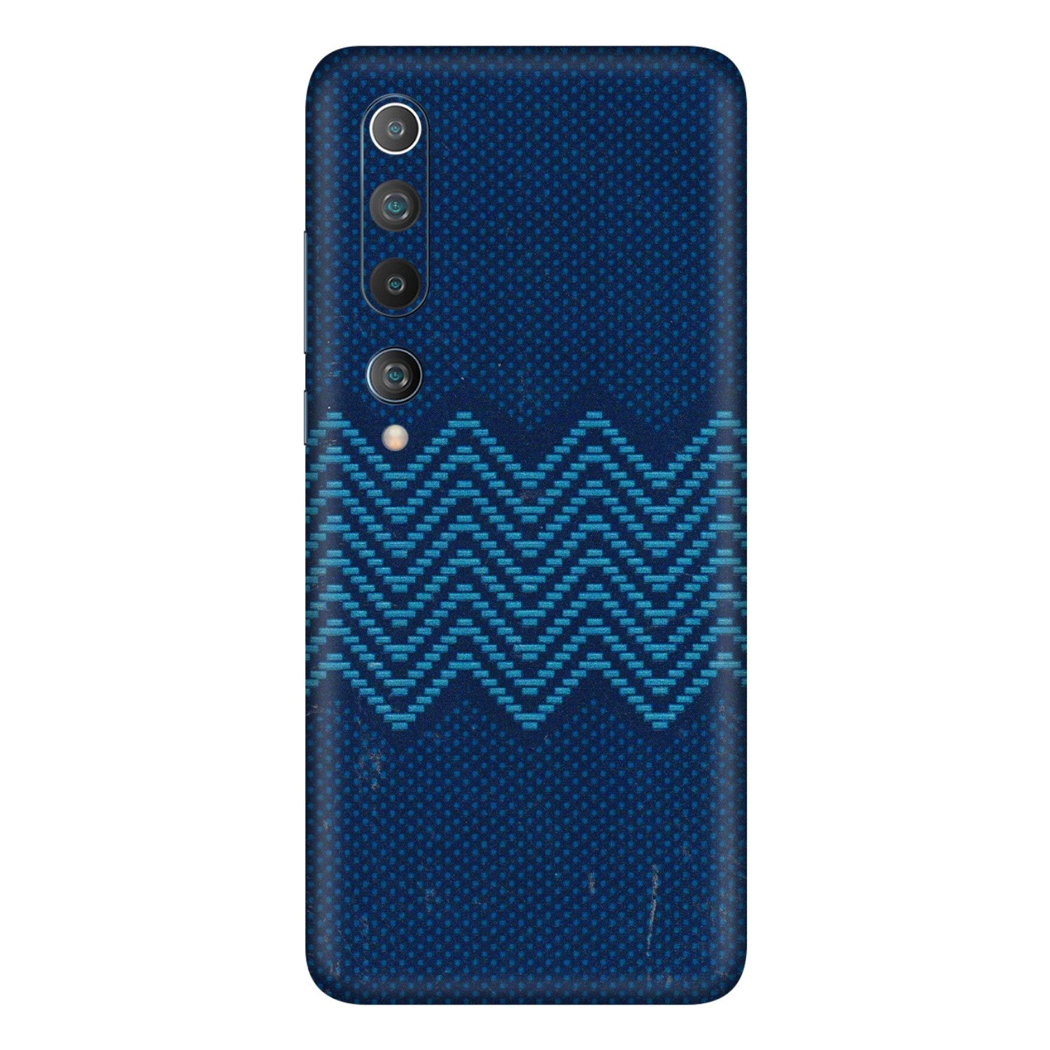Xiaomi Redmi Phone Skins (All Models) - Blue Sober Waves - 3D Embossed Finish (L-306) Mi 10 5G
