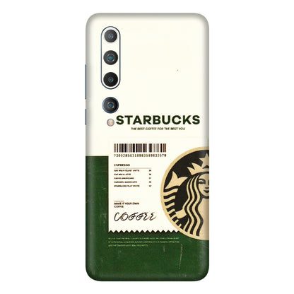 Xiaomi Redmi Phone Skins (All Models) - Starbucks Barcode - 3D Embossed Finish (L-308) Mi 10 5G