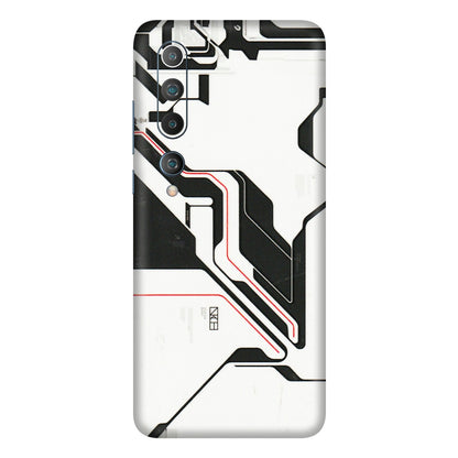 Xiaomi Redmi Phone Skins (All Models) - White Techy Logo - 3D Embossed Finish (L-312) Mi 10 5G