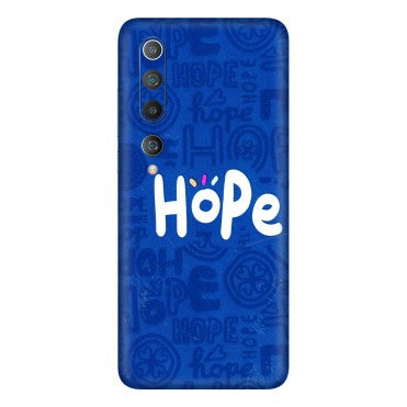 Xiaomi Redmi Phone Skins (All Models) - Hope Doodles Blue - 3D Embossed Finish (L-43) Mi 10 5G