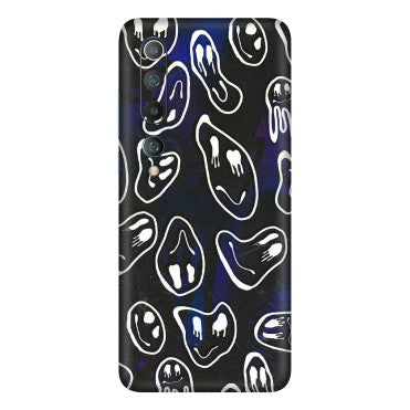 Xiaomi Redmi Phone Skins (All Models) - Distorted Smileys - 3D Embossed Finish (L-92) Mi 10 5G