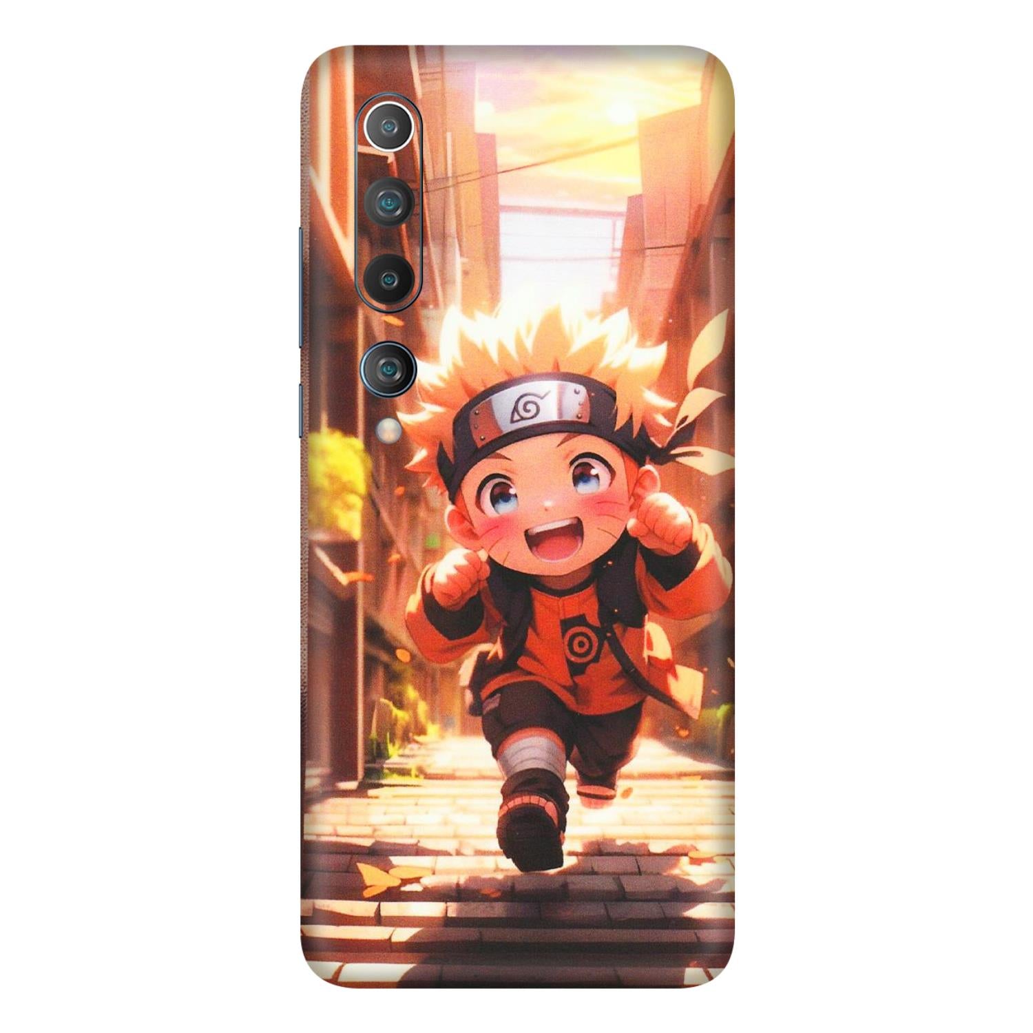 Xiaomi Redmi Phone Skins (All Models) - Naruto Cute Toon Running - Matte Finish (M-04) Mi 10 5G