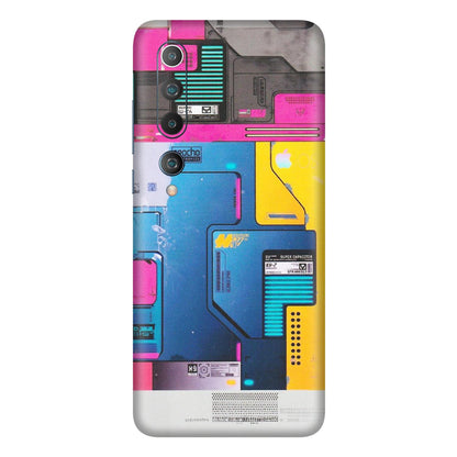 Xiaomi Redmi Phone Skins (All Models) - Colourfull Motherboard Internals - Matte Finish (M-55) Mi 10 5G