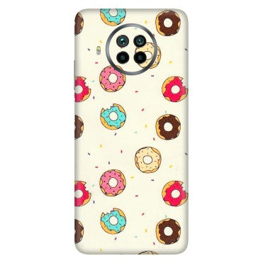 Xiaomi Redmi Phone Skins (All Models) - Mini Donuts Doodle Art - 3D Embossed Finish (L-122) Mi 10i