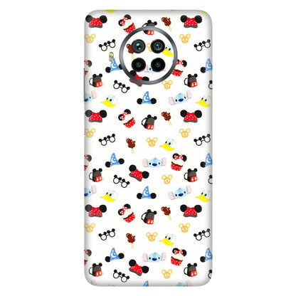 Xiaomi Redmi Phone Skins (All Models) - Minnie Mouse & Donald Doodles s - 3D Embossed Finish (L-194) Mi 10i