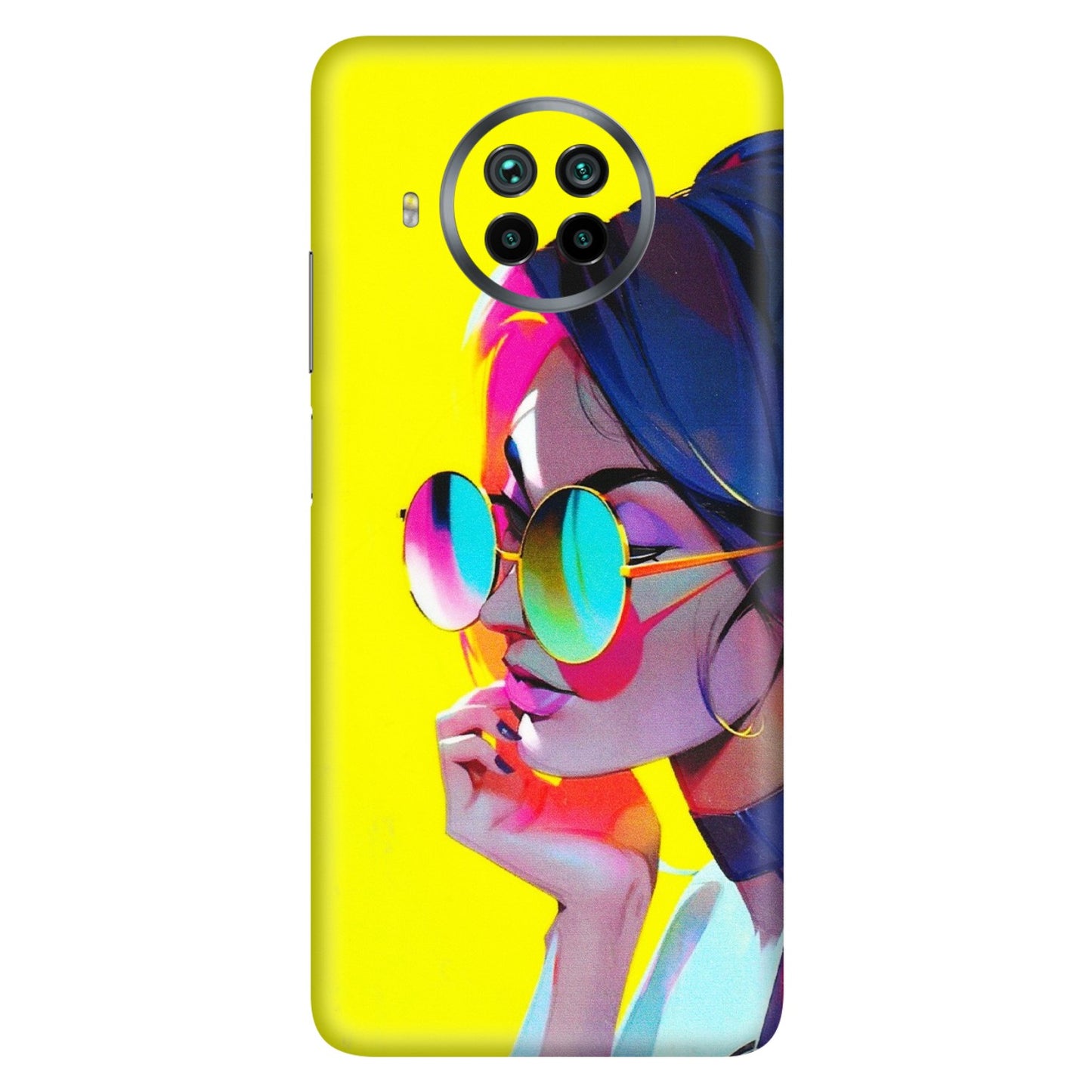 Xiaomi Redmi Phone Skins (All Models) - Bold Stylish Girl - 3D Embossed Finish (L-222) Mi 10i