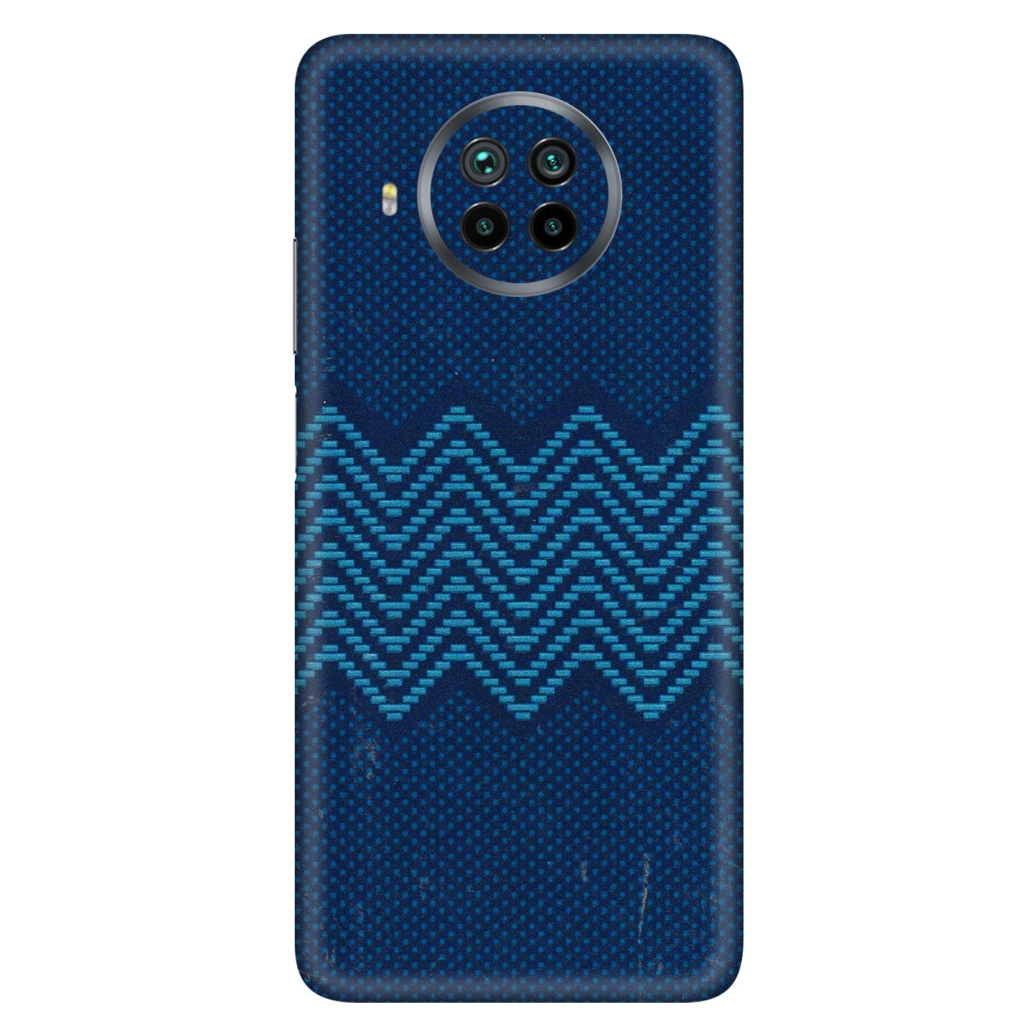 Xiaomi Redmi Phone Skins (All Models) - Blue Sober Waves - 3D Embossed Finish (L-306) Mi 10i