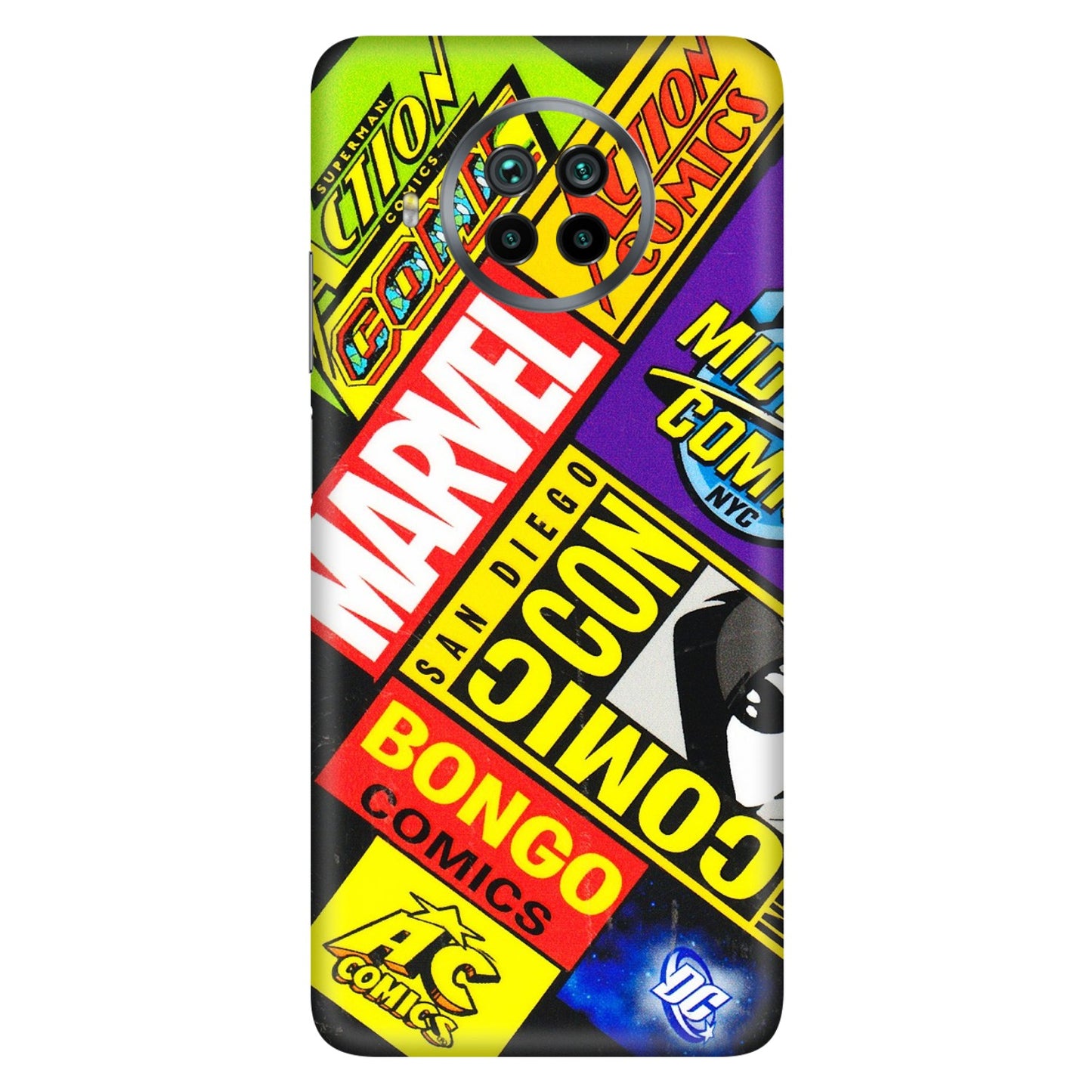 Xiaomi Redmi Phone Skins (All Models) - Bongo Comic Con - 3D Embossed Finish (L-325) Mi 10i