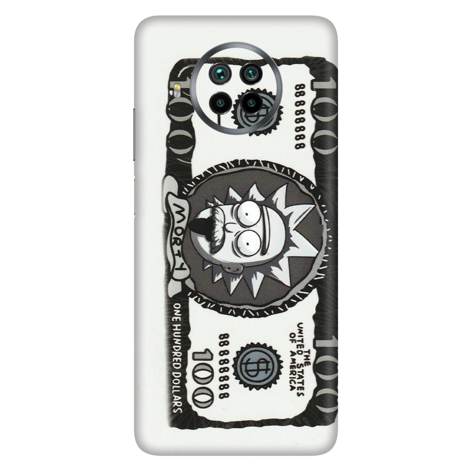 Xiaomi Redmi Phone Skins (All Models) - Rick And Morty Hundred Dollar Anime - Matte Finish (M-161) Mi 10i