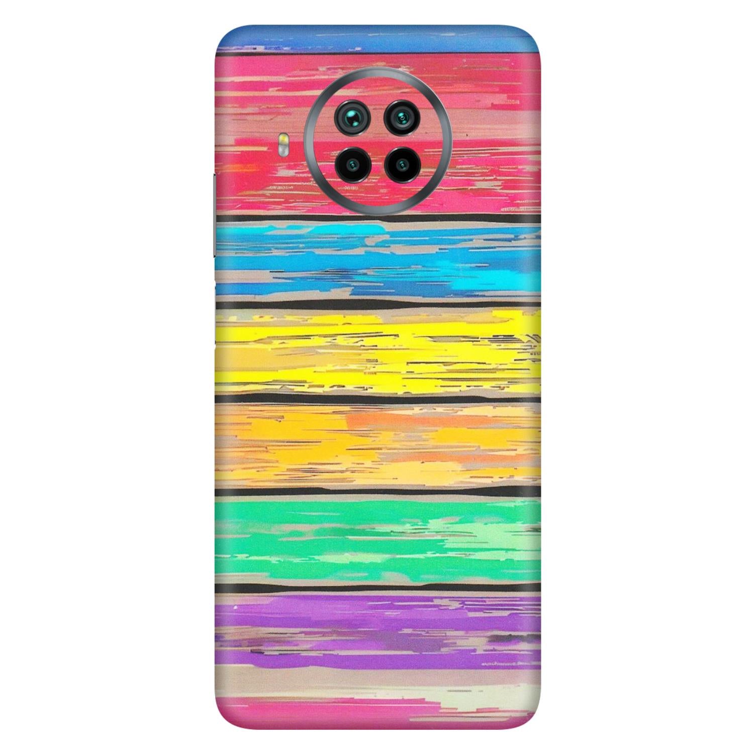 Xiaomi Redmi Phone Skins (All Models) - Multi Colour Wooden Wall - Matte Finish (M-96) Mi 10i