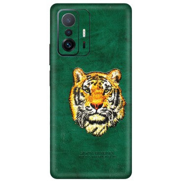 Xiaomi Redmi Phone Skins (All Models) - Leather Feel Tiger - 3D Embossed Finish (L-111) Mi 11 T Pro