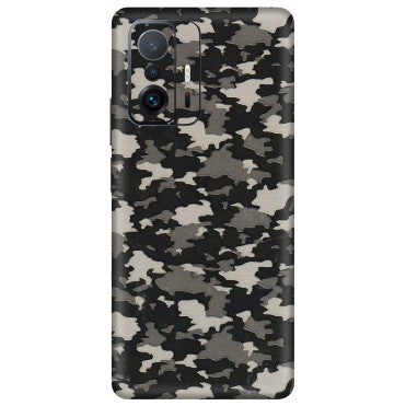Xiaomi Redmi Phone Skins (All Models) - Black/Grey Camoflaunge - 3D Embossed Finish (L-142) Mi 11 T Pro