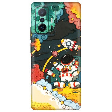 Xiaomi Redmi Phone Skins (All Models) - Astronauts & Spaceship - 3D Embossed Finish (L-145) Mi 11 T Pro