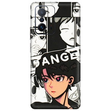Xiaomi Redmi Phone Skins (All Models) - Danger Anime - 3D Embossed Finish (L-155) Mi 11 T Pro