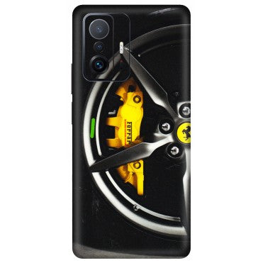 Xiaomi Redmi Phone Skins (All Models) - Ferrari Wheel Alloy - 3D Embossed Finish (L-173) Mi 11 T Pro