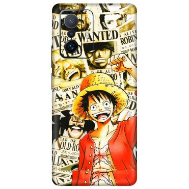 Xiaomi Redmi Phone Skins (All Models) - Luffy Anime - 3D Embossed Finish (L-177) Mi 11 T Pro