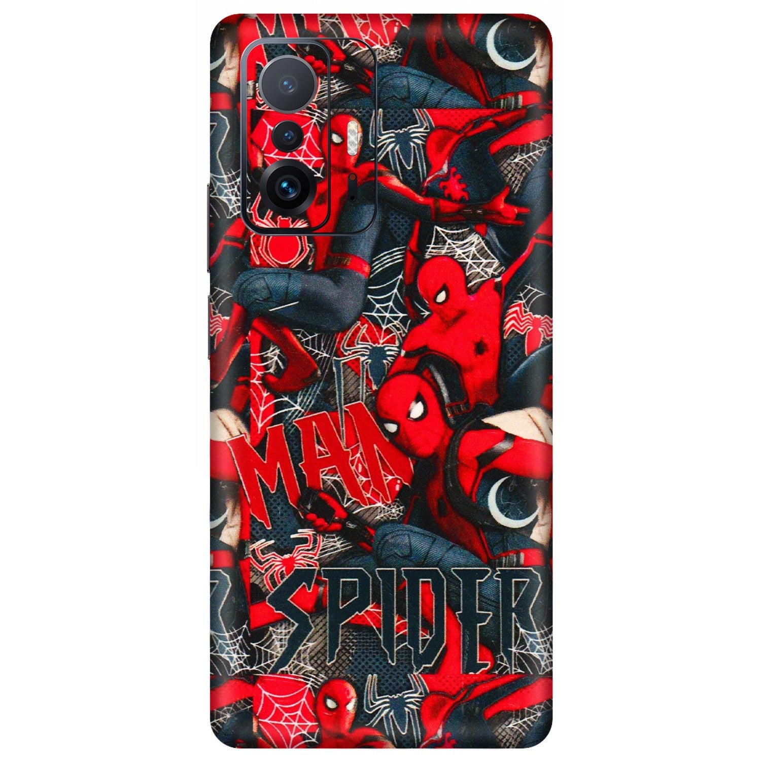 Xiaomi Redmi Phone Skins (All Models) - SpiderMan Cool - 3D Embossed Finish (L-188) Mi 11 T Pro