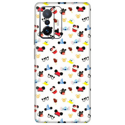 Xiaomi Redmi Phone Skins (All Models) - Minnie Mouse & Donald Doodles s - 3D Embossed Finish (L-194) Mi 11 T Pro