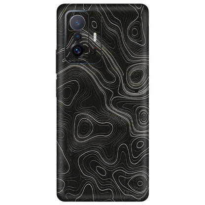 Xiaomi Redmi Phone Skins (All Models) - Black Swirl - 3D Embossed Finish (L-196) Mi 11 T Pro