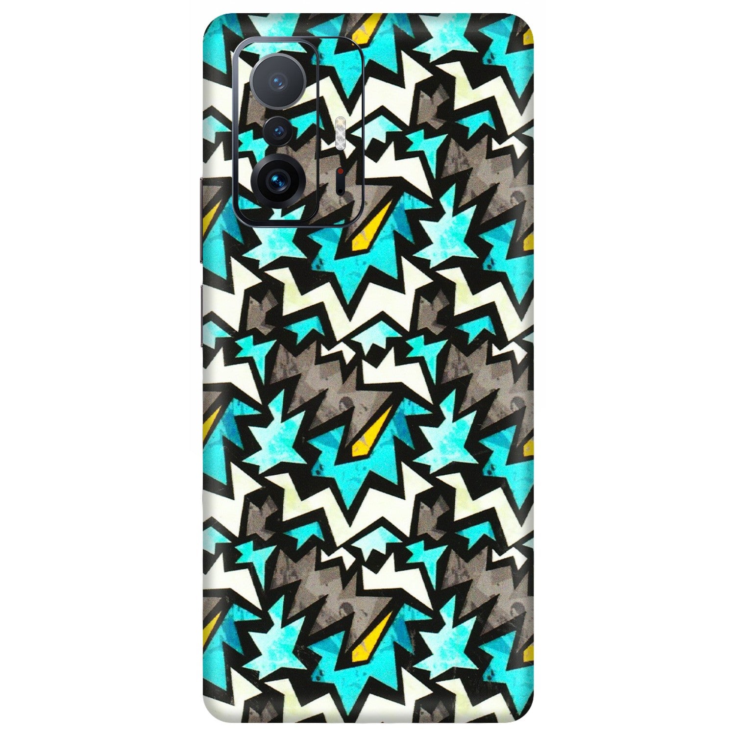 Xiaomi Redmi Phone Skins (All Models) - Funky Zig Zag - 3D Embossed Finish (L-223) Mi 11 T Pro
