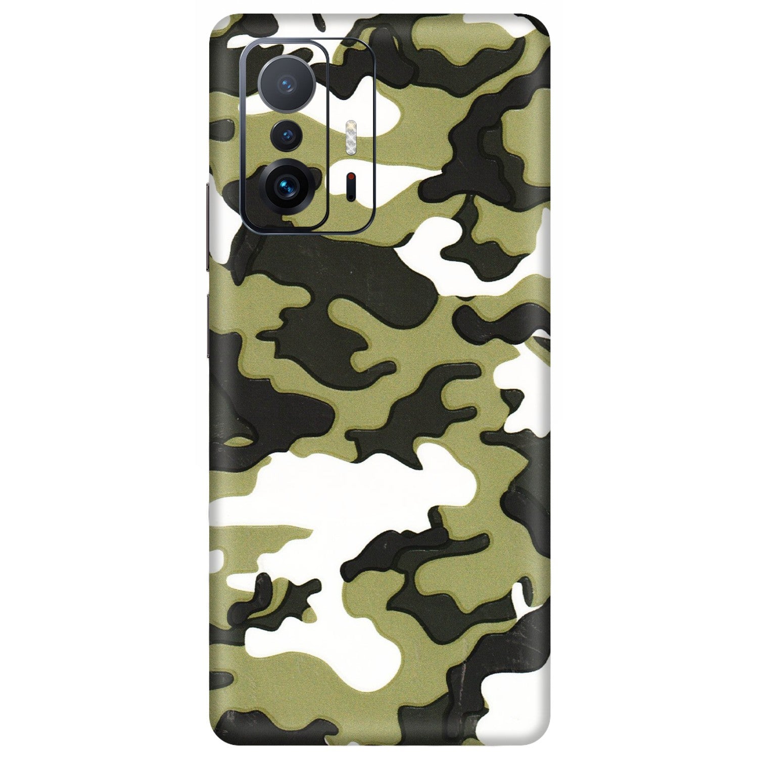 Xiaomi Redmi Phone Skins (All Models) - Camouflages White And Green - 3D Embossed Finish (L-243) Mi 11 T Pro