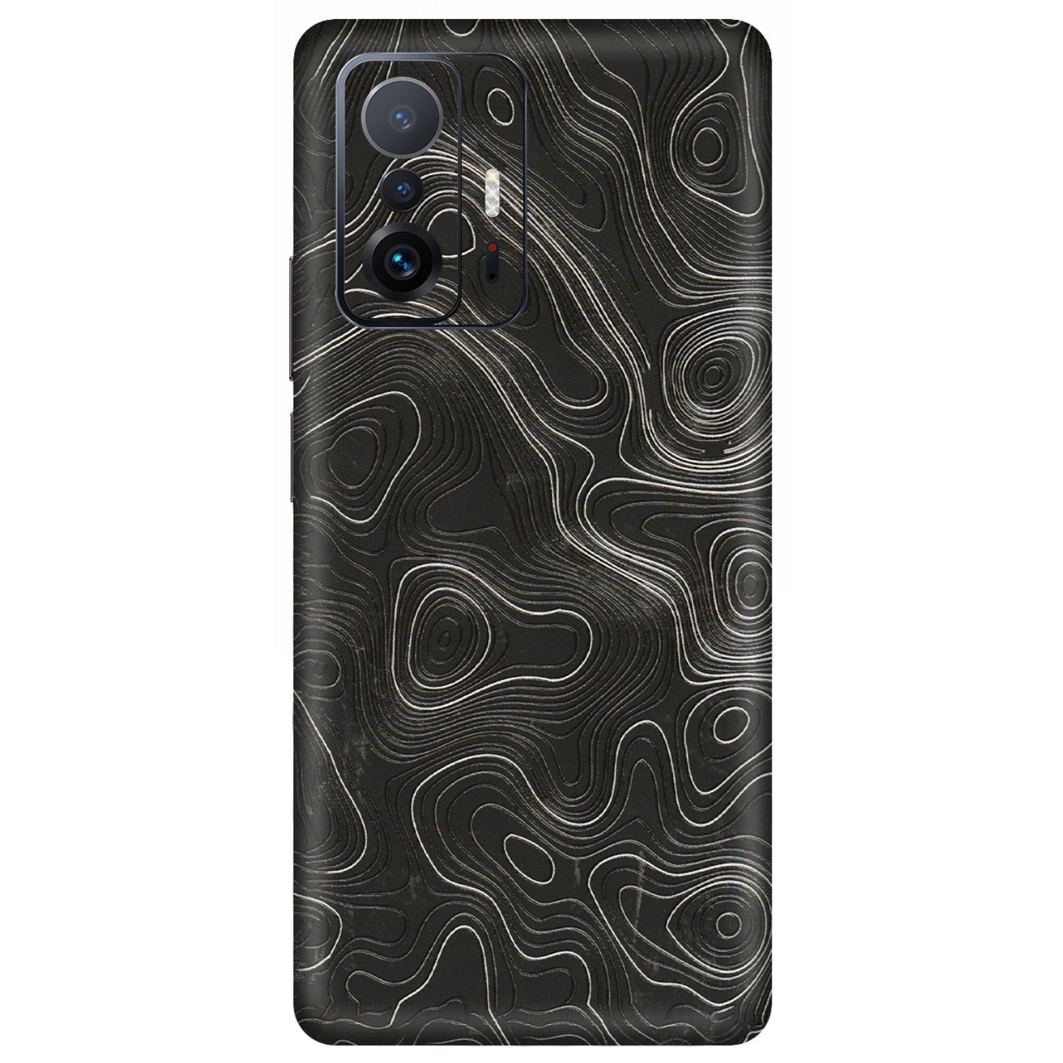 Xiaomi Redmi Phone Skins (All Models) - Abstract White Line Map - 3D Embossed Finish (L-269) Mi 11 T Pro