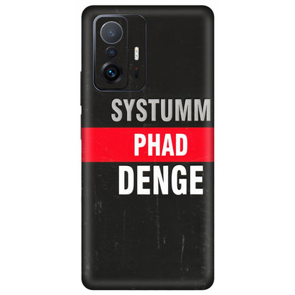 Xiaomi Redmi Phone Skins (All Models) - Systumm Phad Denge - 3D Embossed Finish (L-278) Mi 11 T Pro