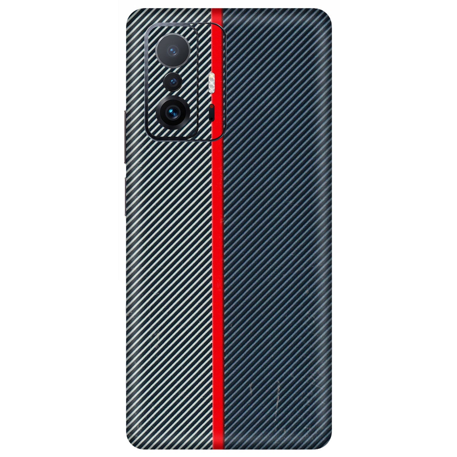 Xiaomi Redmi Phone Skins (All Models) - Blue Sober Lines - 3D Embossed Finish (L-305) Mi 11 T Pro