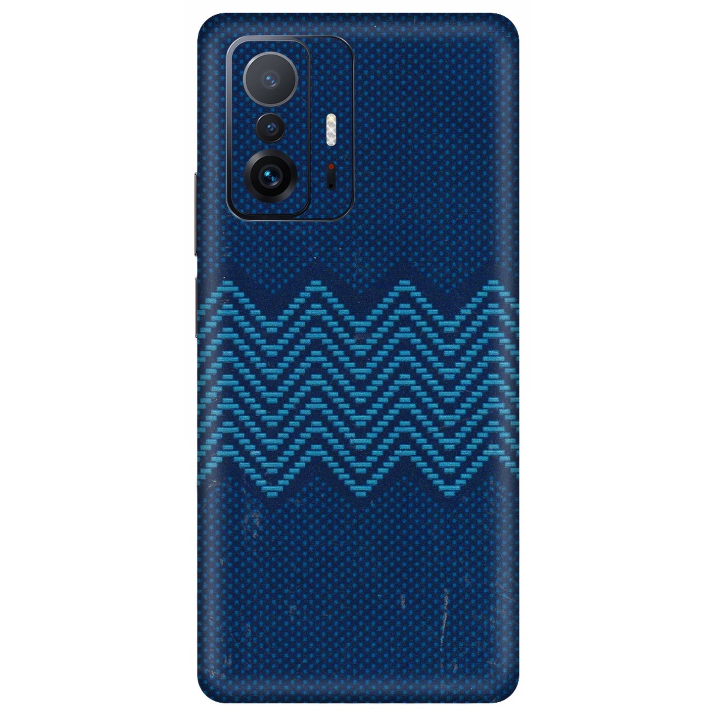 Xiaomi Redmi Phone Skins (All Models) - Blue Sober Waves - 3D Embossed Finish (L-306) Mi 11 T Pro