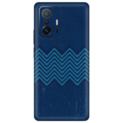 Xiaomi Redmi Phone Skins (All Models) - Blue Sober Waves - 3D Embossed Finish (L-306) Mi 11 T Pro