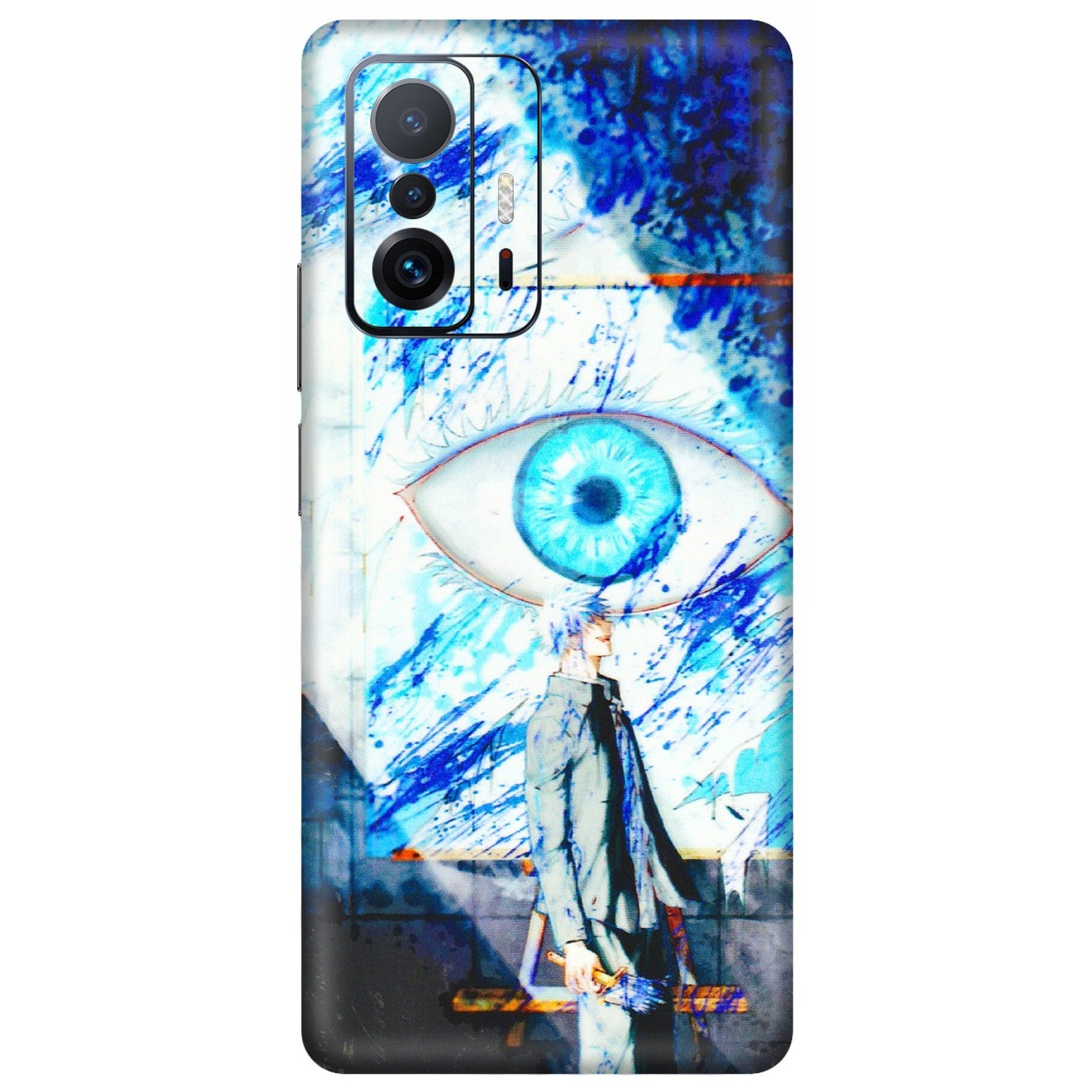 Xiaomi Redmi Phone Skins (All Models) - Anime Sea Blue Eye - 3D Embossed Finish (L-318) Mi 11 T Pro
