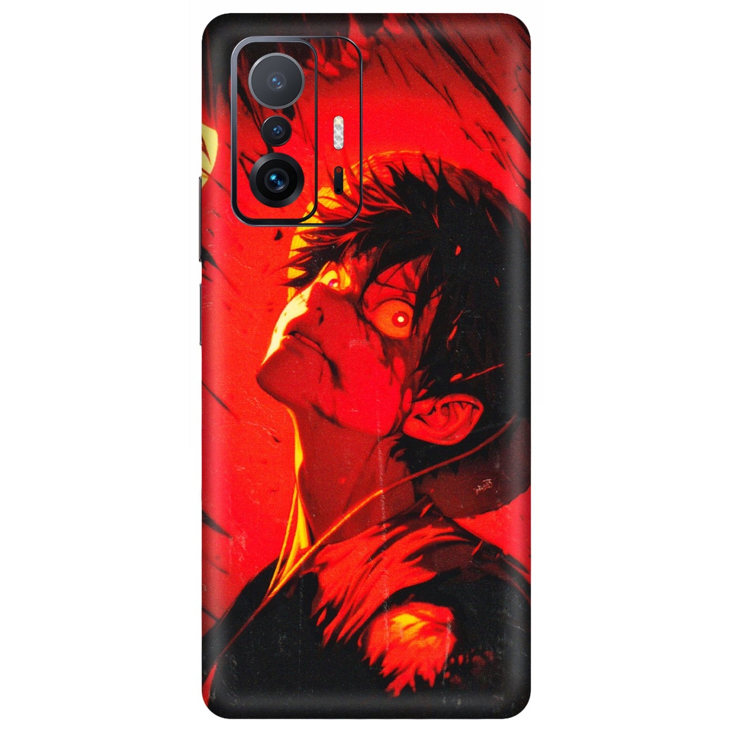 Xiaomi Redmi Phone Skins (All Models) - D.Luffy Power Up One Piece Anime - 3D Embossed Finish (L-326) Mi 11 T Pro