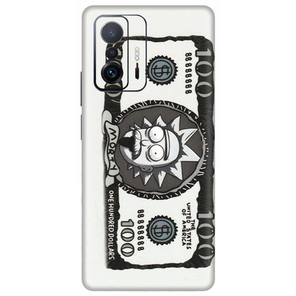 Xiaomi Redmi Phone Skins (All Models) - Rick And Morty Hundred Dollar Anime - Matte Finish (M-161) Mi 11 T Pro