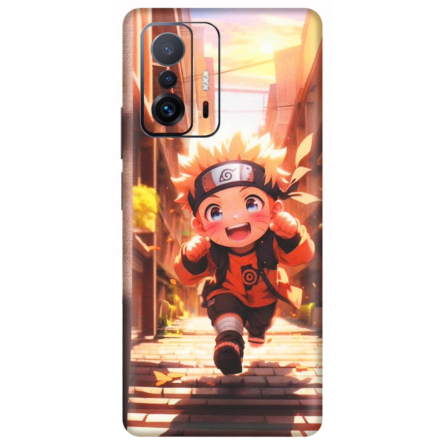 Xiaomi Redmi Phone Skins (All Models) - Naruto Cute Toon Running - Matte Finish (M-04) Mi 11 T Pro