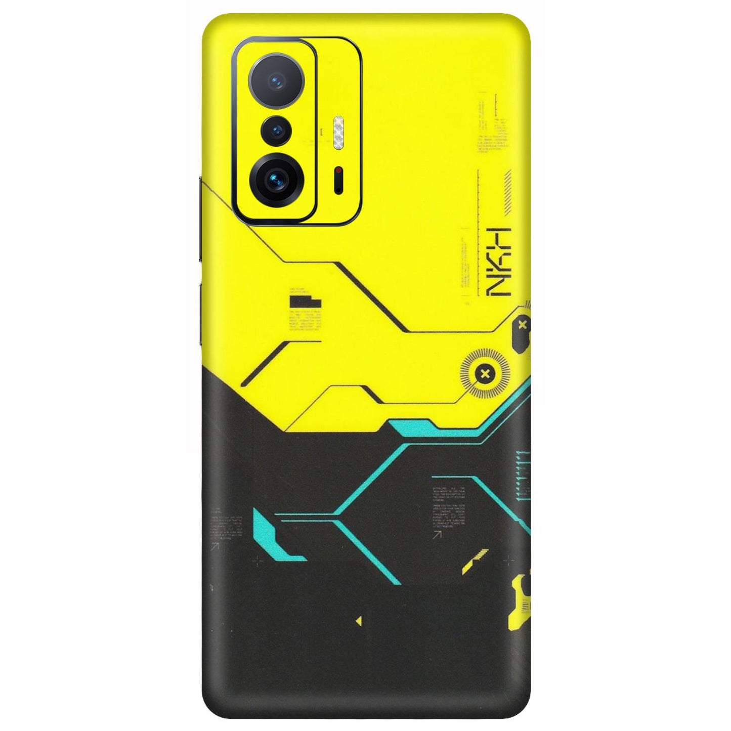 Xiaomi Redmi Phone Skins (All Models) - Black Yellow Technica - Matte Finish (M-53) Mi 11 T Pro
