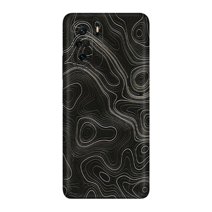 Xiaomi Redmi Phone Skins (All Models) - Black Swirl - 3D Embossed Finish (L-196) Mi 11 X