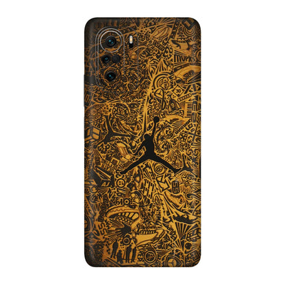 Xiaomi Redmi Phone Skins (All Models) - Premium Gold Basketball Player - 3D Embossed Finish (L-236) Mi 11 X