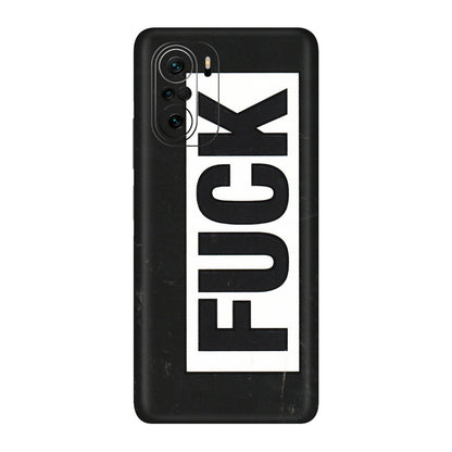 Xiaomi Redmi Phone Skins (All Models) - The F Word - 3D Embossed Finish (L-255) Mi 11 X