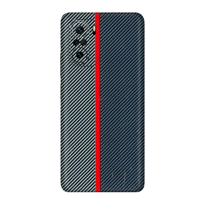Xiaomi Redmi Phone Skins (All Models) - Blue Sober Lines - 3D Embossed Finish (L-305) Mi 11 X