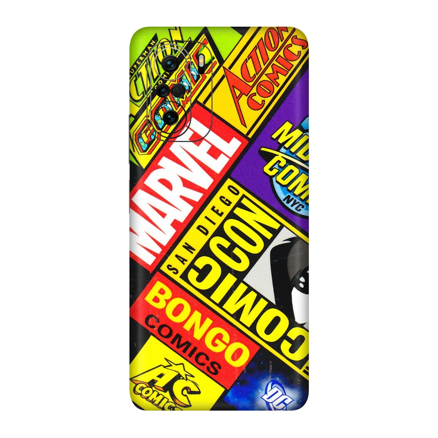 Xiaomi Redmi Phone Skins (All Models) - Bongo Comic Con - 3D Embossed Finish (L-325) Mi 11 X