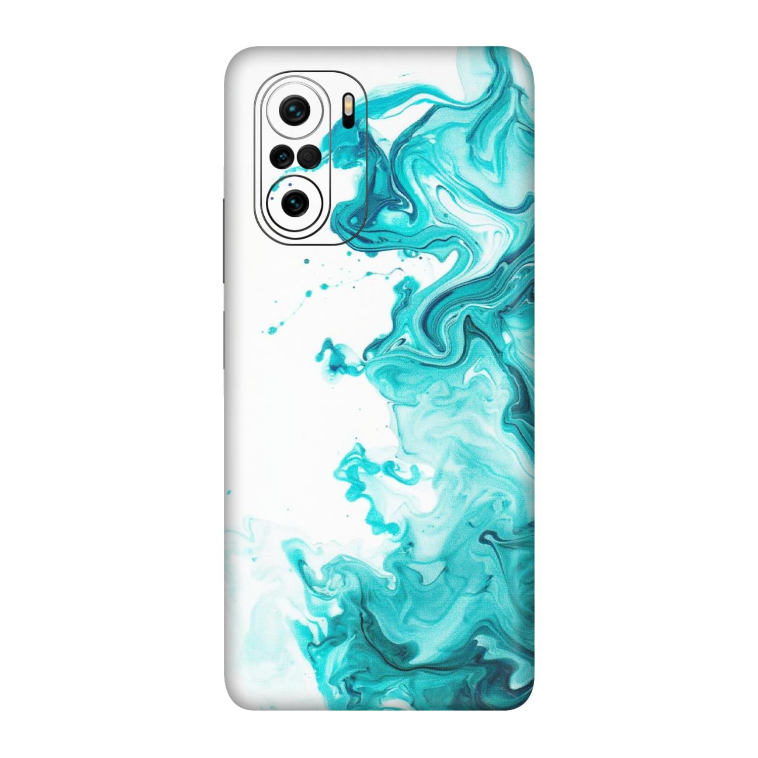 Xiaomi Redmi Phone Skins (All Models) - Sky Blue Abstract Colour - Matte Finish (M-146) Mi 11 X