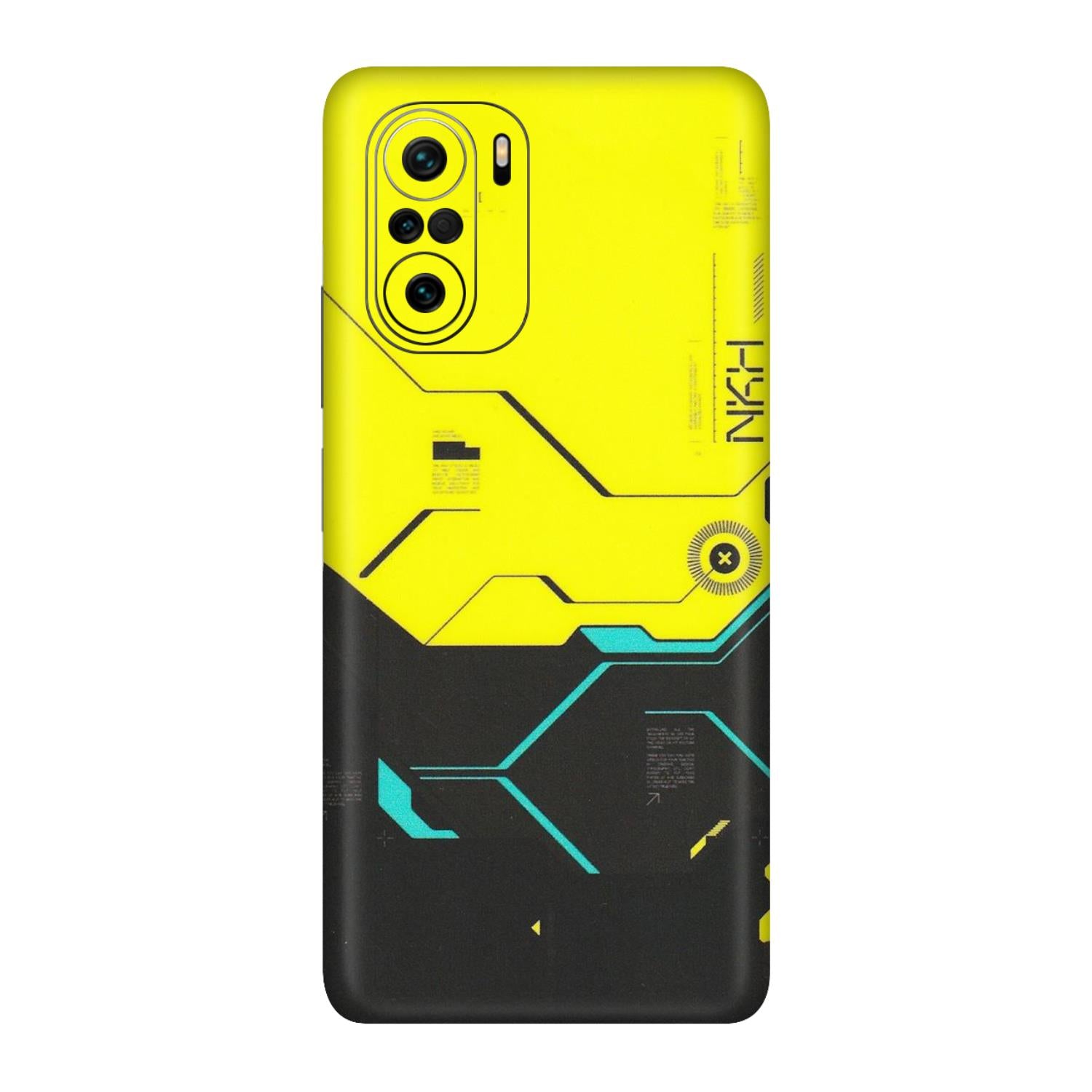 Xiaomi Redmi Phone Skins (All Models) - Black Yellow Technica - Matte Finish (M-53) Mi 11 X