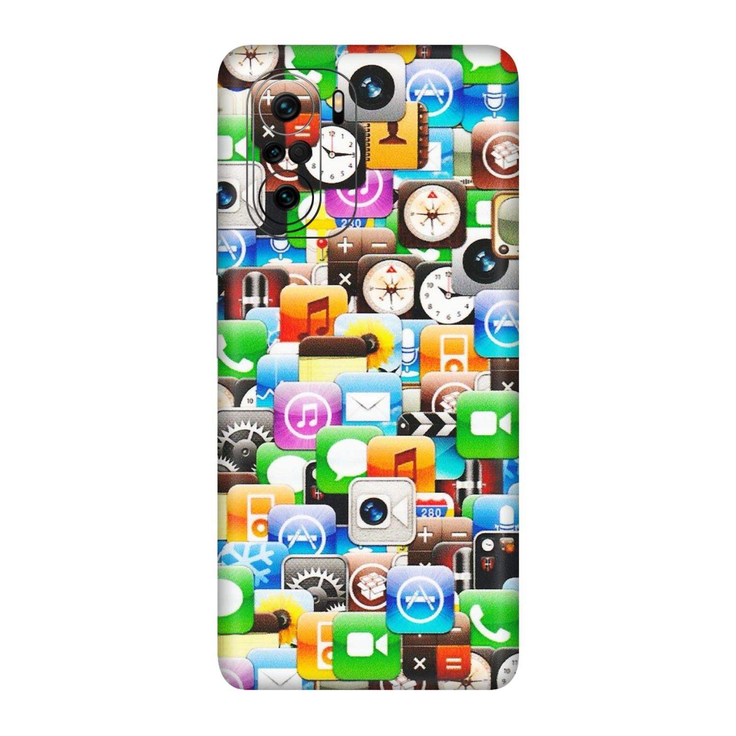 Xiaomi Redmi Phone Skins (All Models) - All Apple Icons - Matte Finish (M-93) Mi 11 X