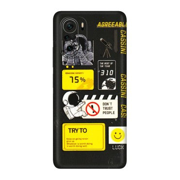 Xiaomi Redmi Phone Skins (All Models) - Black Cassini - 3D Embossed Finish (L-161) Mi 11X Pro