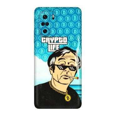 Xiaomi Redmi Phone Skins (All Models) - Crypto Thug Life - 3D Embossed Finish (L-179) Mi 11X Pro