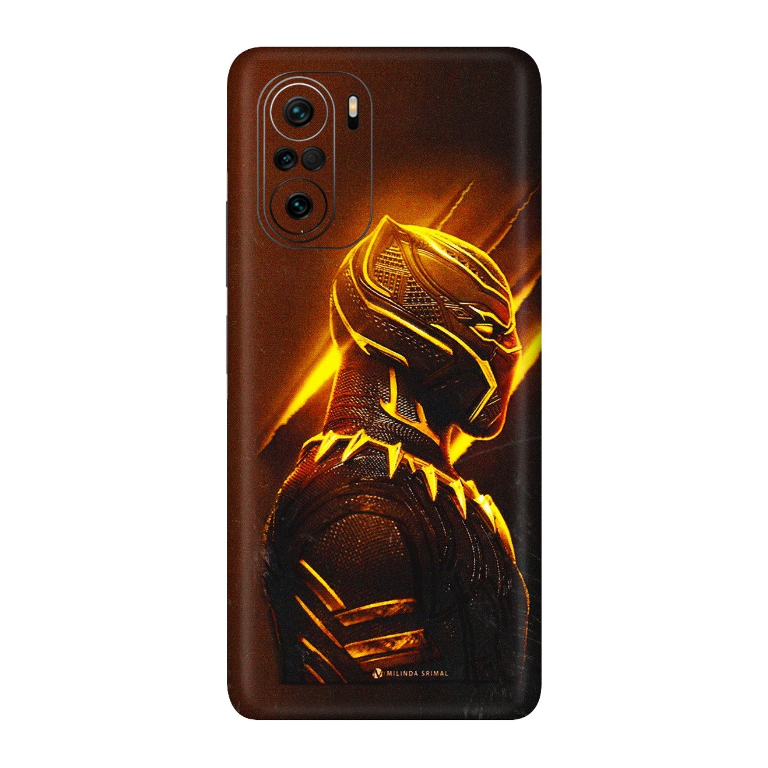 Xiaomi Redmi Phone Skins (All Models) - Gold Black Panther - 3D Embossed Finish (L-181) Mi 11X Pro