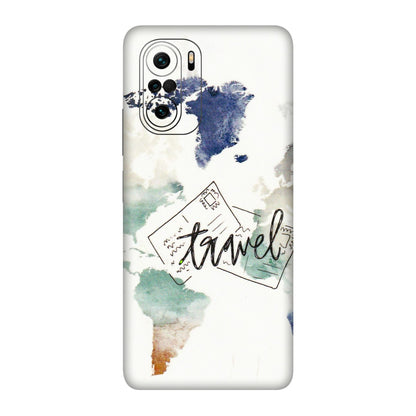 Xiaomi Redmi Phone Skins (All Models) - Travel The World - 3D Embossed Finish (L-232) Mi 11X Pro