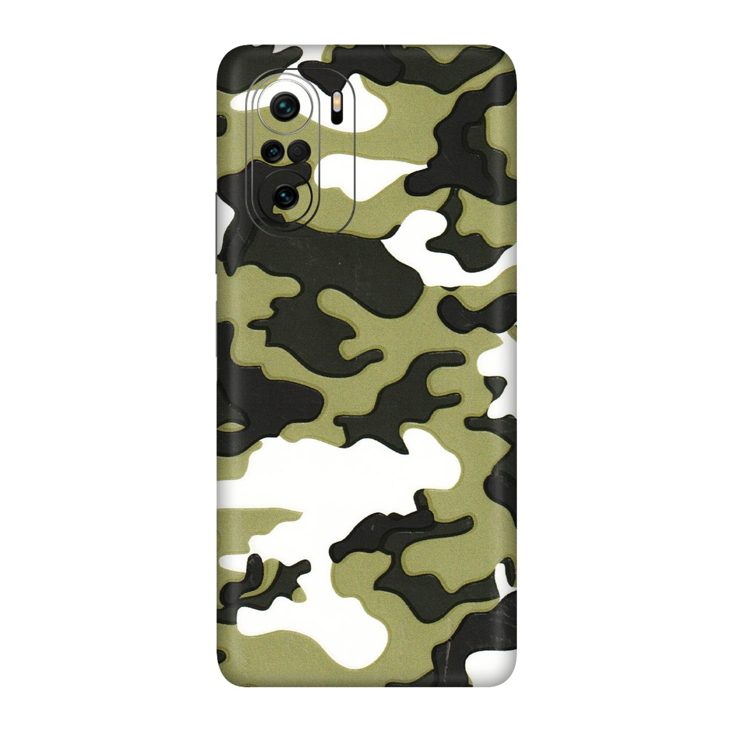 Xiaomi Redmi Phone Skins (All Models) - Camouflages White And Green - 3D Embossed Finish (L-243) Mi 11X Pro