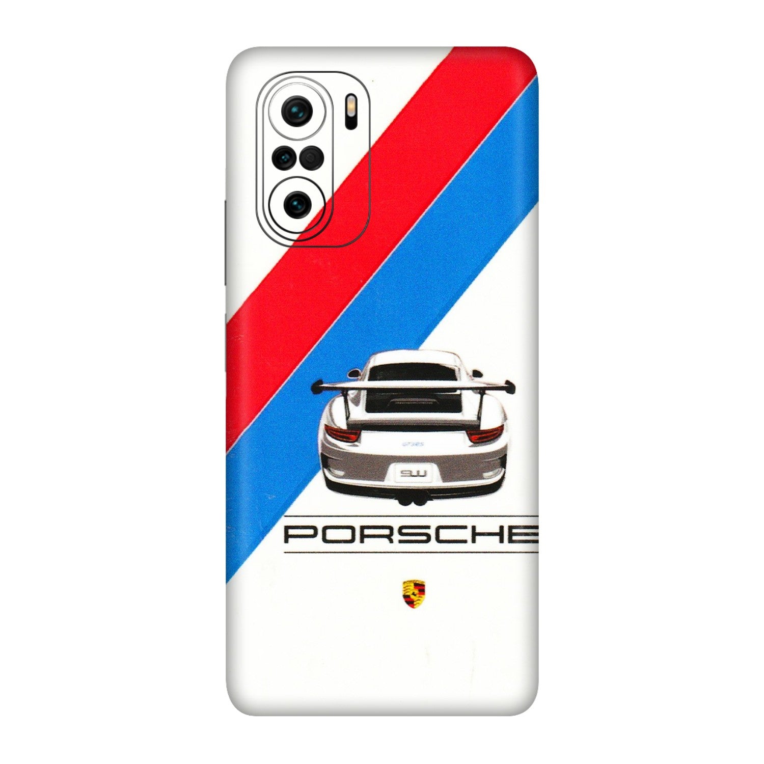Xiaomi Redmi Phone Skins (All Models) - Porche Car Sober Logo - 3D Embossed Finish (L-248) Mi 11X Pro